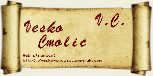 Vesko Cmolić vizit kartica